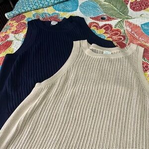 Knitted tank tops